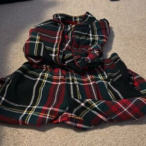 Plaid pj set